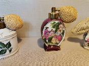 Lot de 3 flacons parfum en porcelaine