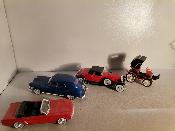 Lot de 4 voitures dont Peugeot Victoria