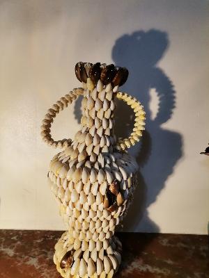 GRAND VASE COQUILLAGES TRESSES