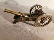 2 canons miniature en bronze