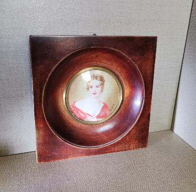 Portrait miniature de Mme de Pompadour