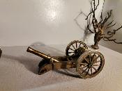 2 canons miniature en bronze