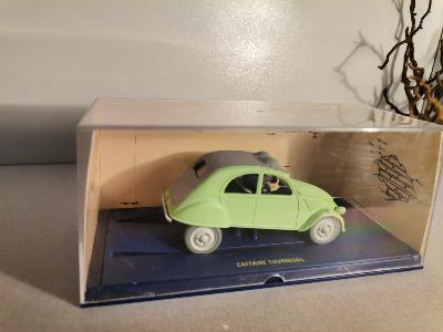 Voiture collection Tintin Affaire tournesol verte