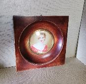 Portrait miniature de Mme de Pompadour