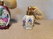 Lot de 3 flacons parfum en porcelaine