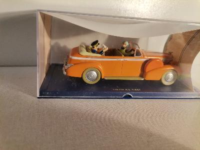 Voiture collection Tintin capitain Haddock orange